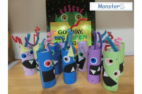 こちら!<br><br>個性豊か<span style='color:#7f00ff;'>なMonster</span>が<br>完成しました<span style='color:#ff00ff;'>♪</span>